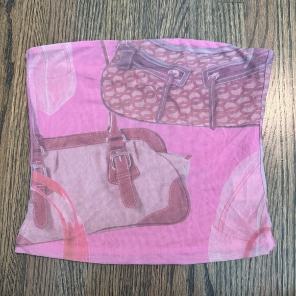 Tiger Mist Tops - Tiger Mist mesh Bandeau tube top size small